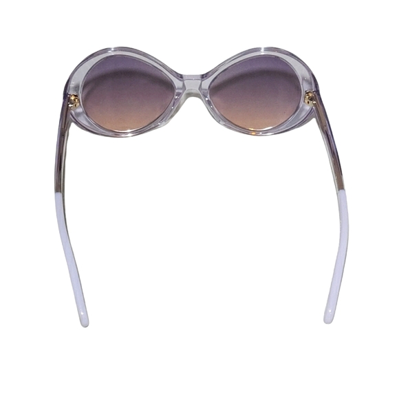 Sunglasses Violet Purple Chloé Transparent Round Frame Authentic - Picture 7 of 8